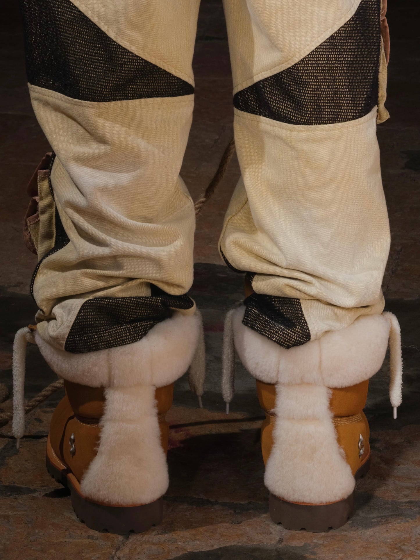 LE LOSANGE MOHAWK BIG BOOTS YELLOW