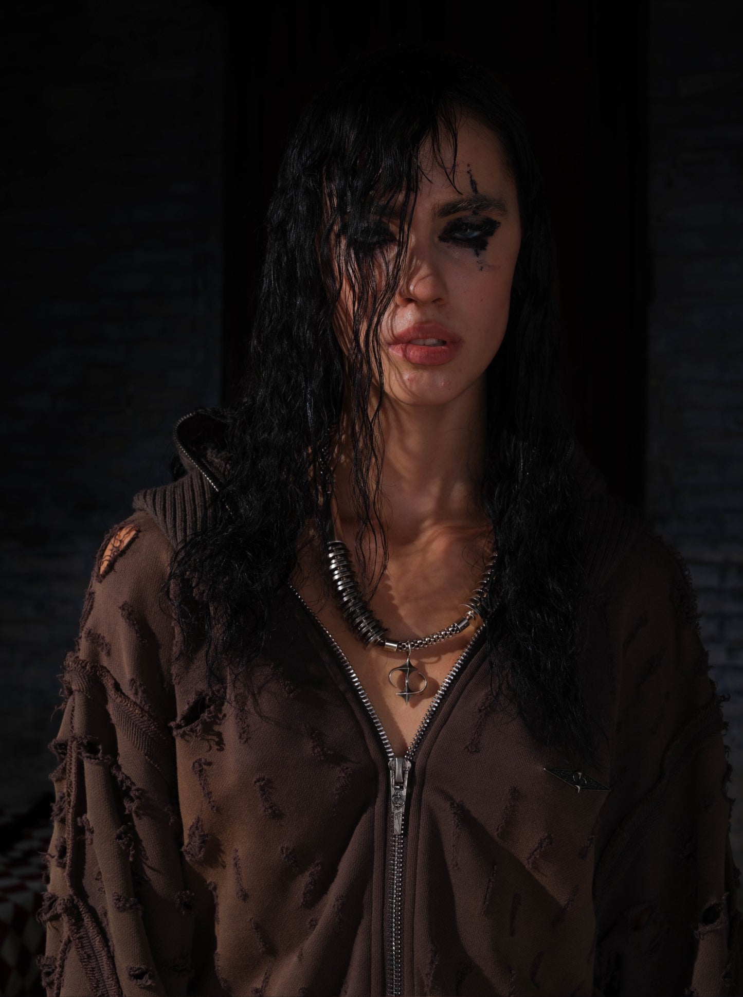 COPPER COIN SPARKLE NECKLACE