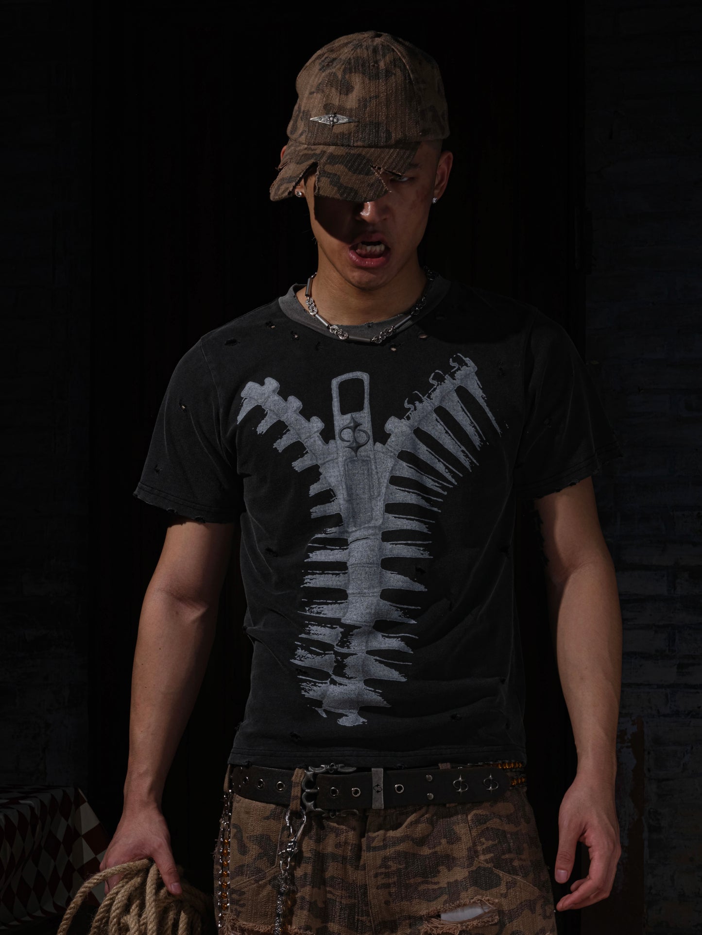 LE LOSANGE SKELETON TEE