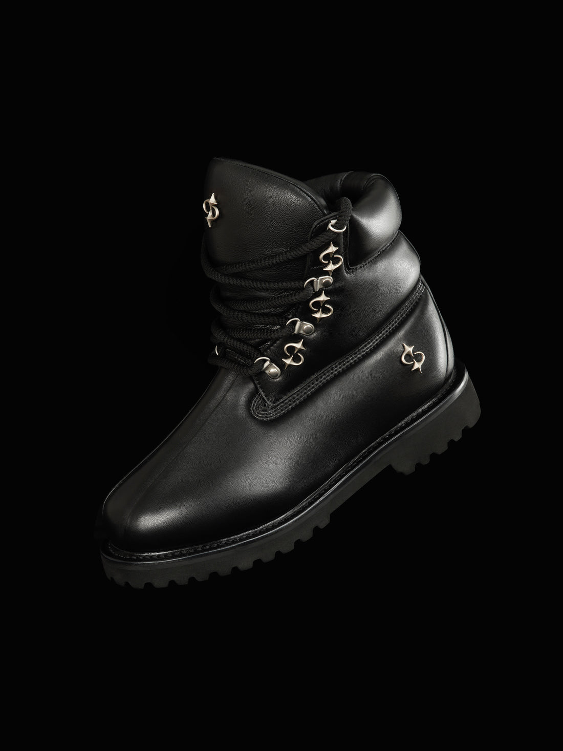 LE LOSANGE MOHAWK BIG BOOTS BLACK